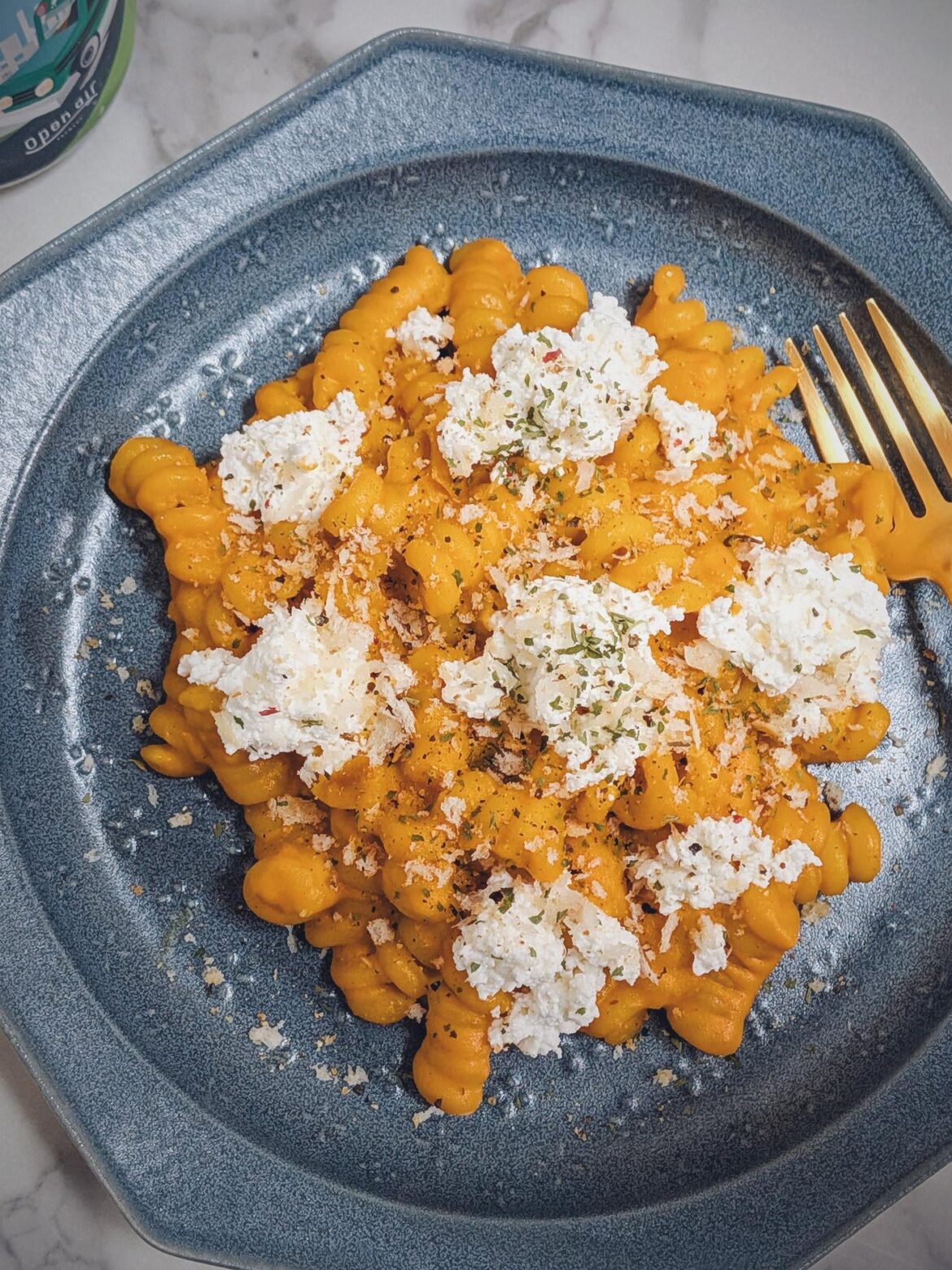 Pumpkin alla Vodka with Garlic Thyme Breadcrumbs