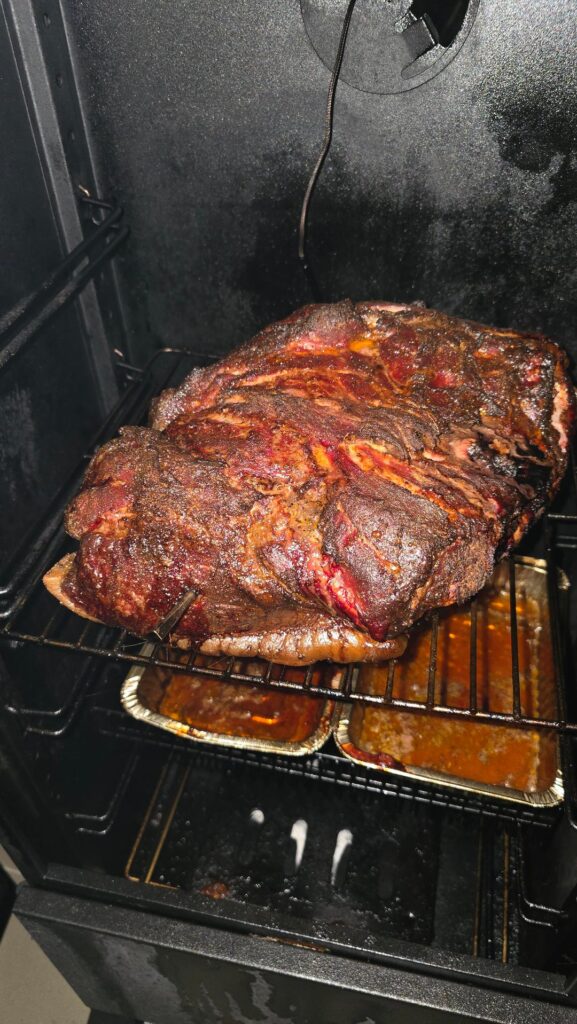 Pork butt and Beef Ribs