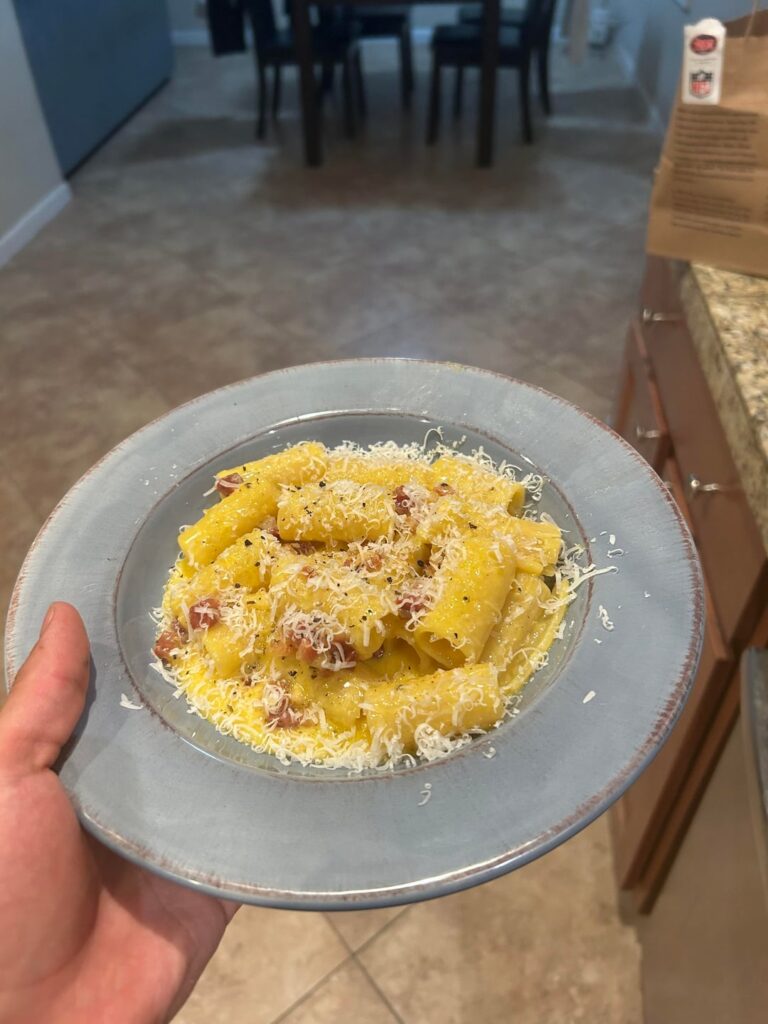 Rigatoni Carbonara
