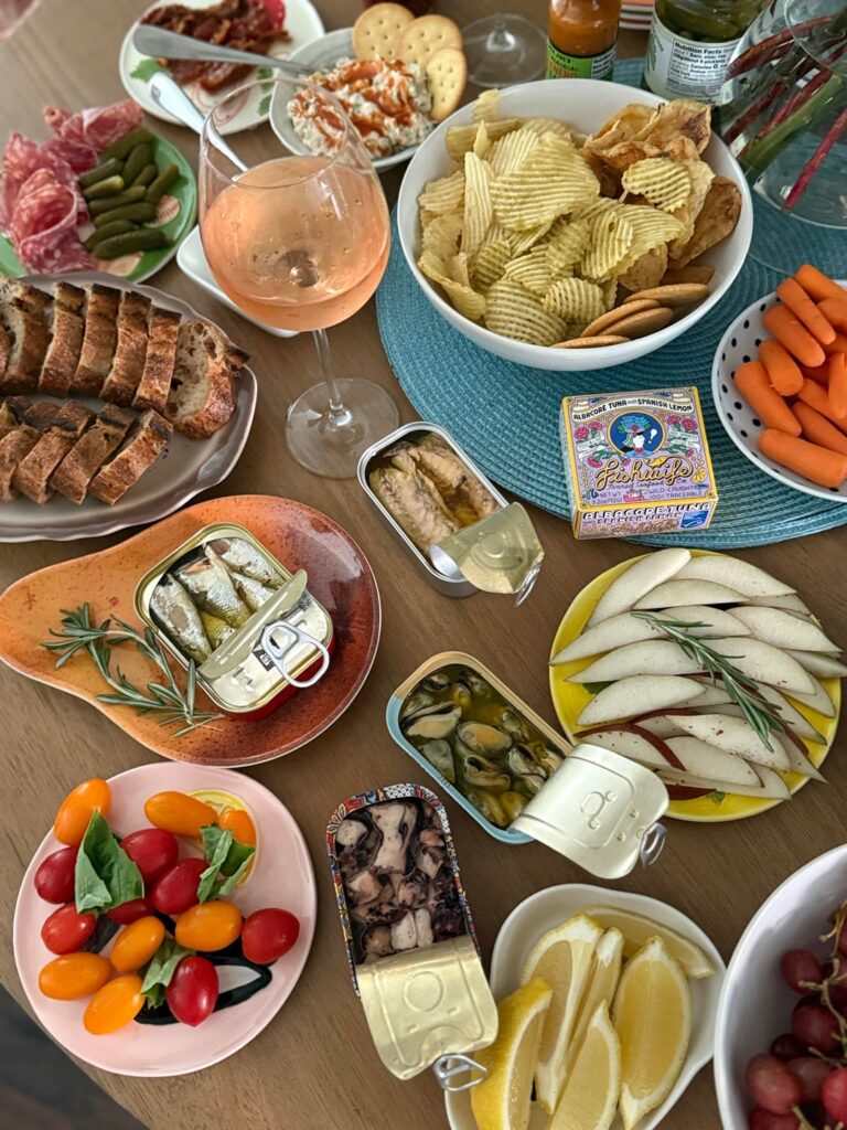 Snaps from our tinned fish party!