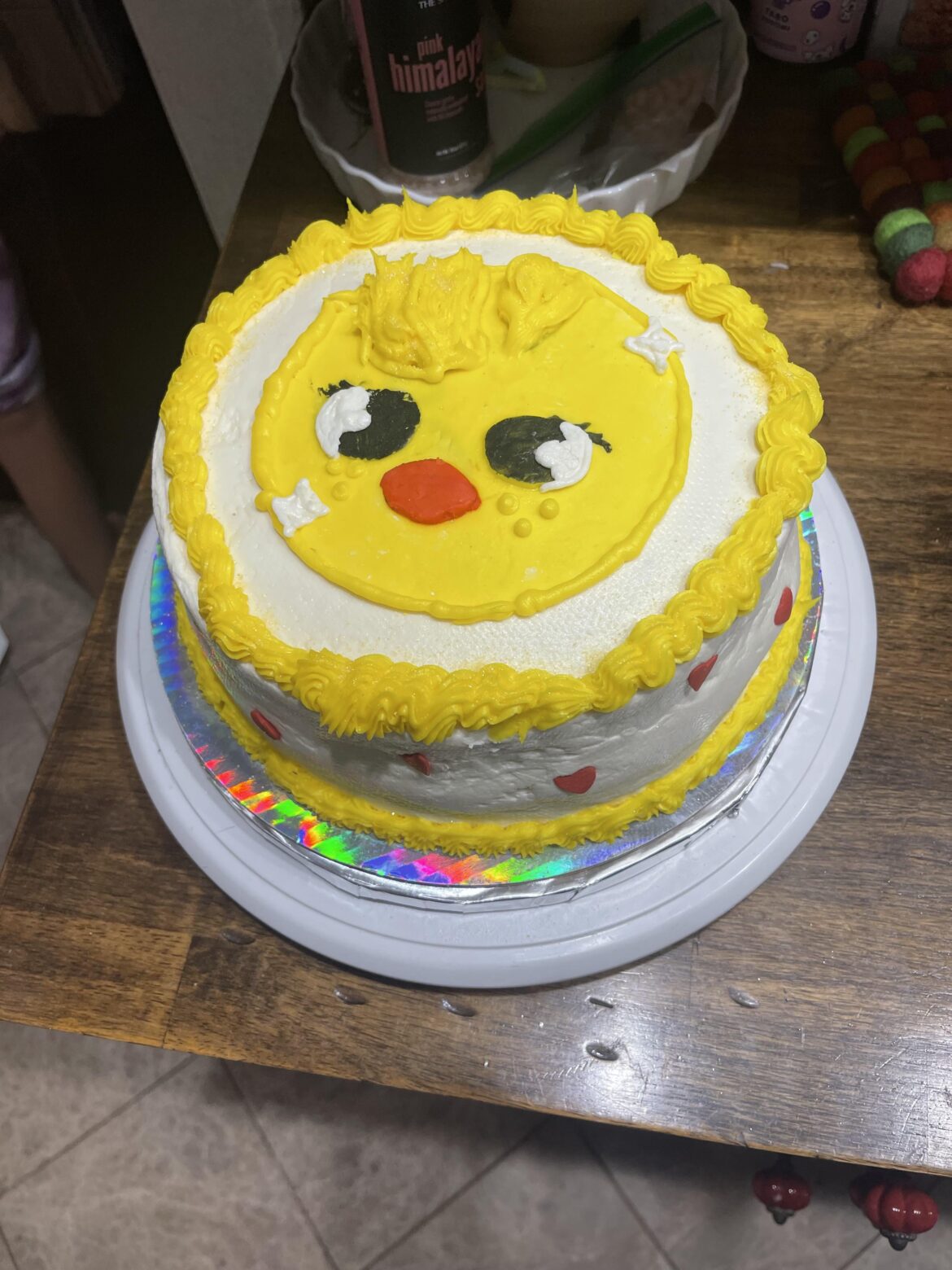 My 10 year old made a cake… and Satin Ice buttercream… My 10 year old made a cake… and Satin Ice buttercream…