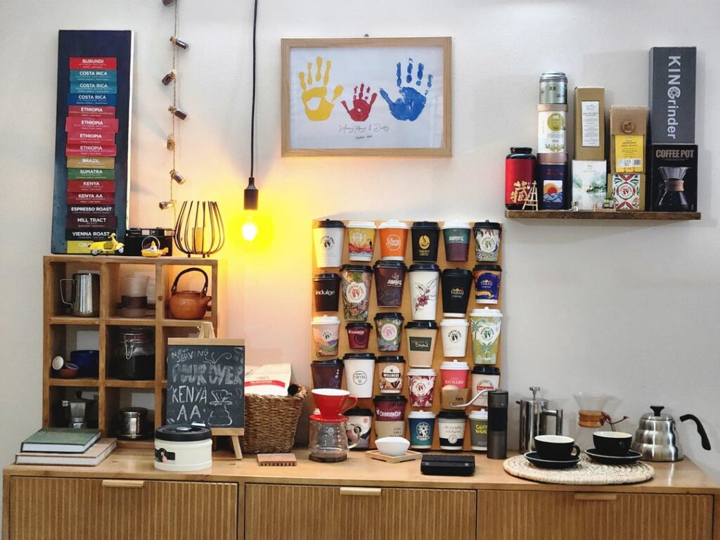 Made a paper cup collage!