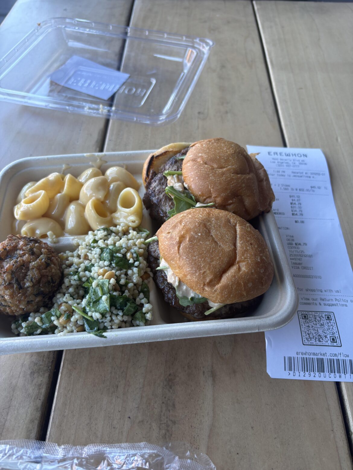 Most expensive erewhon lunch $55 after tax