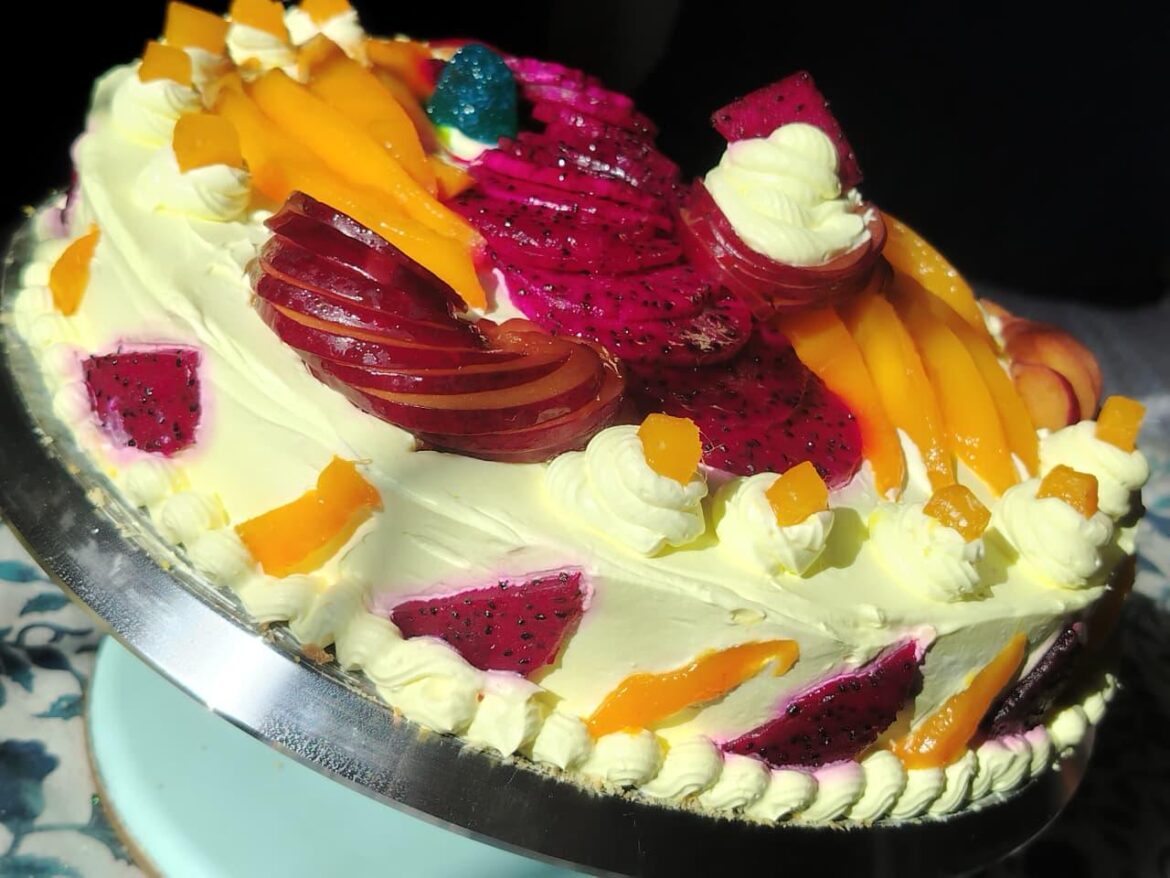 Tendre génoise aux saveurs exotiques