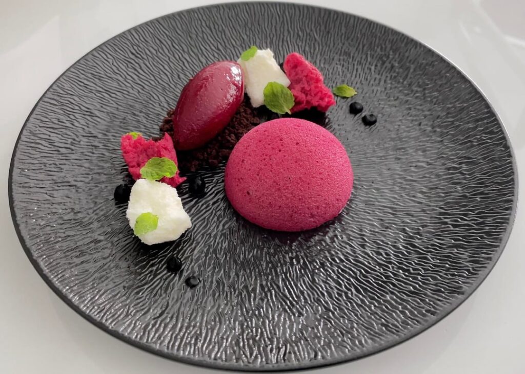 Beetroot, Yogurt & White Chocolate Dessert