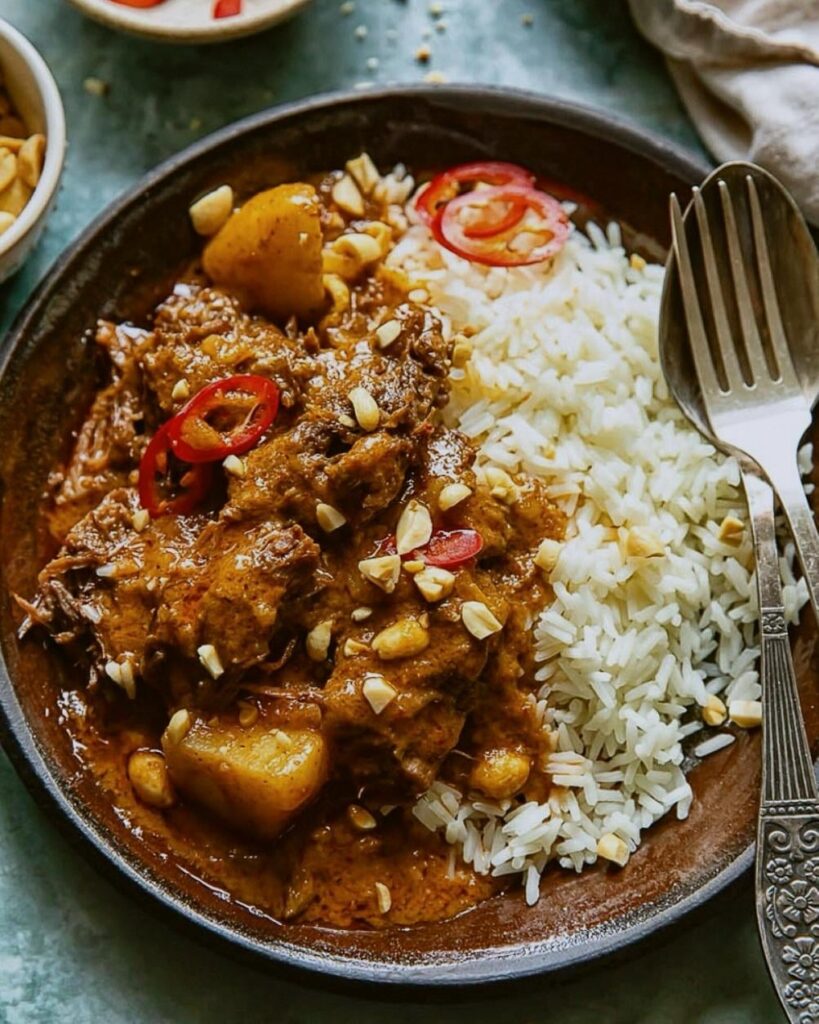 Short rib Massaman curry is slow cooked till the meat melts in your mouth! Let me show you how to make the most delicious and easy curry without buying every spice in the world!