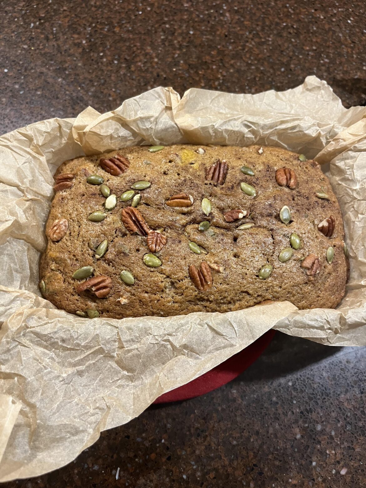 Homemade pumpkin bread [OC]