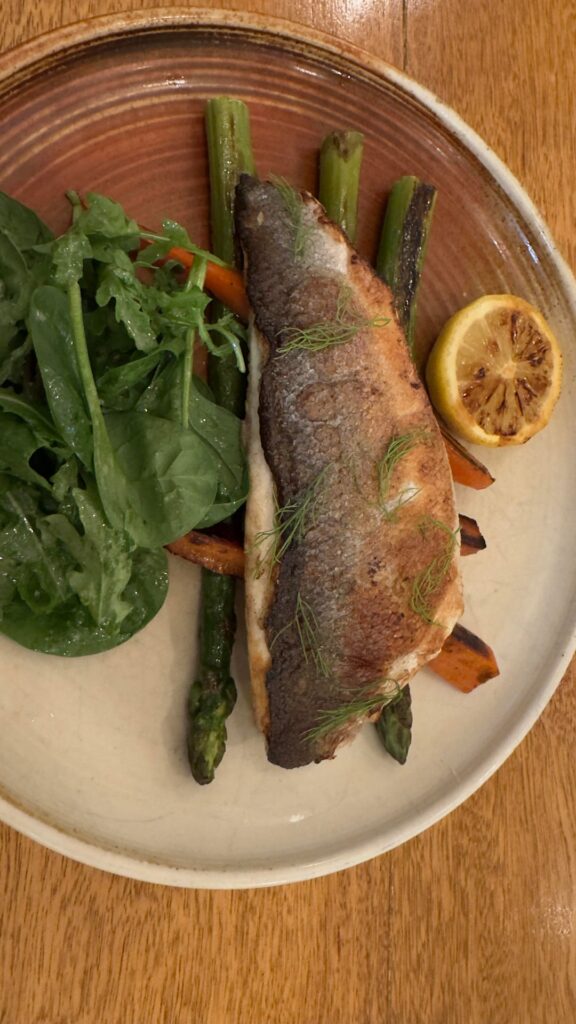 My seabass dinner last night