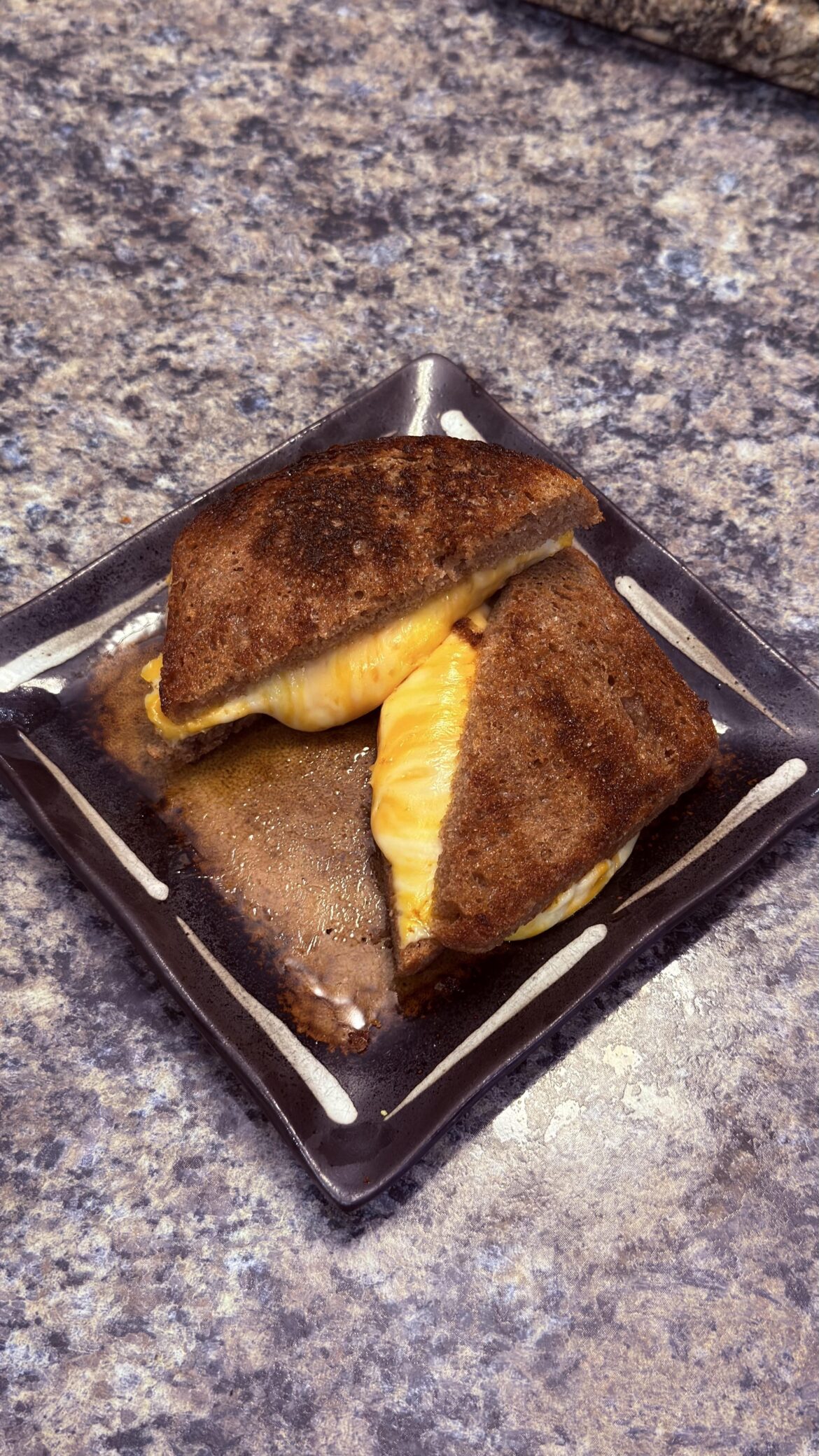 sour dough. colby jack. cast iron. and a lot of butter.