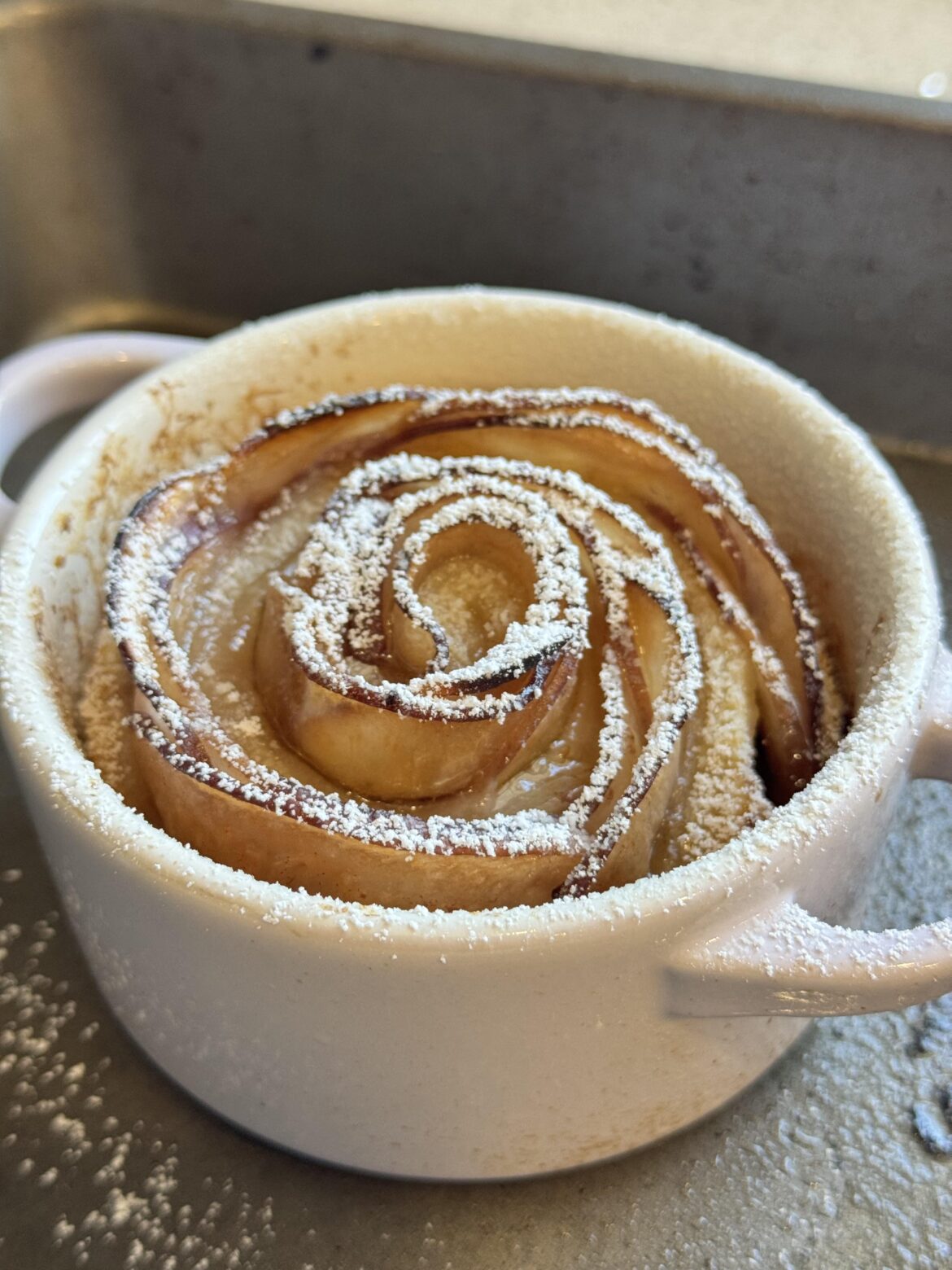 Peach rose tart 🌹🍑