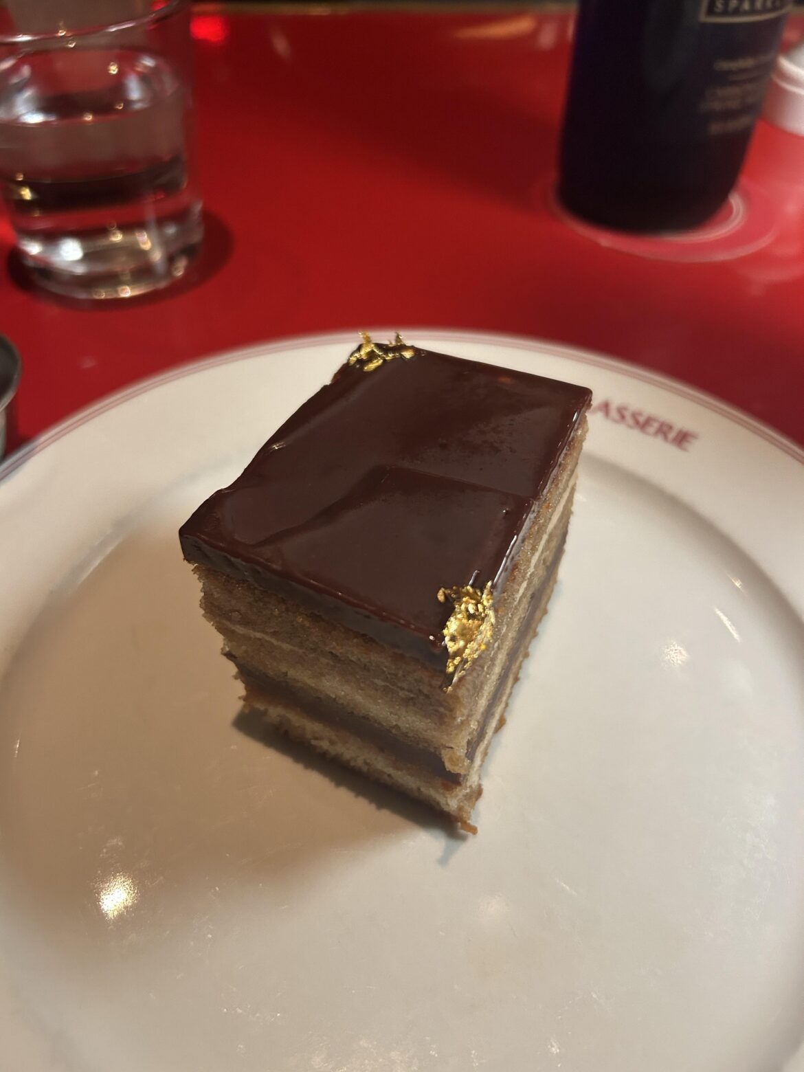 Chocolate with a splash of gold