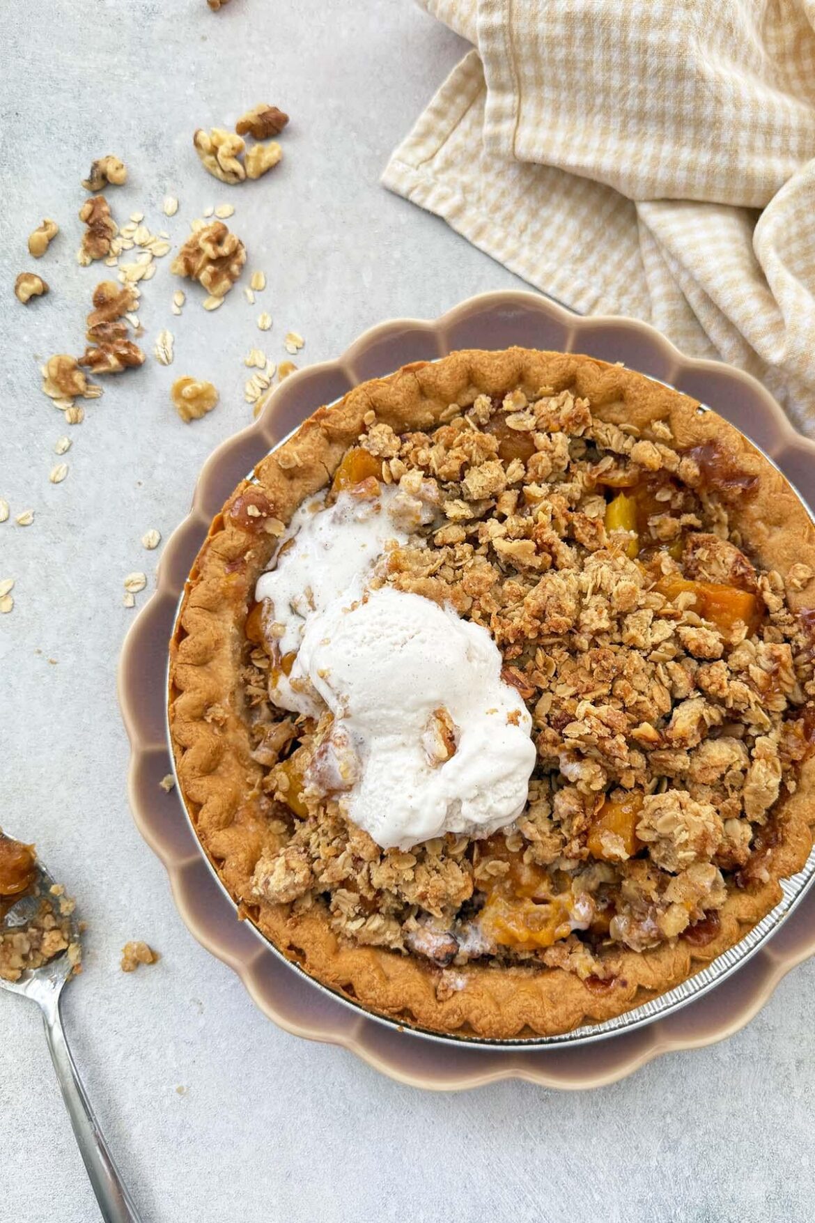 Easy Canned Peach Pie