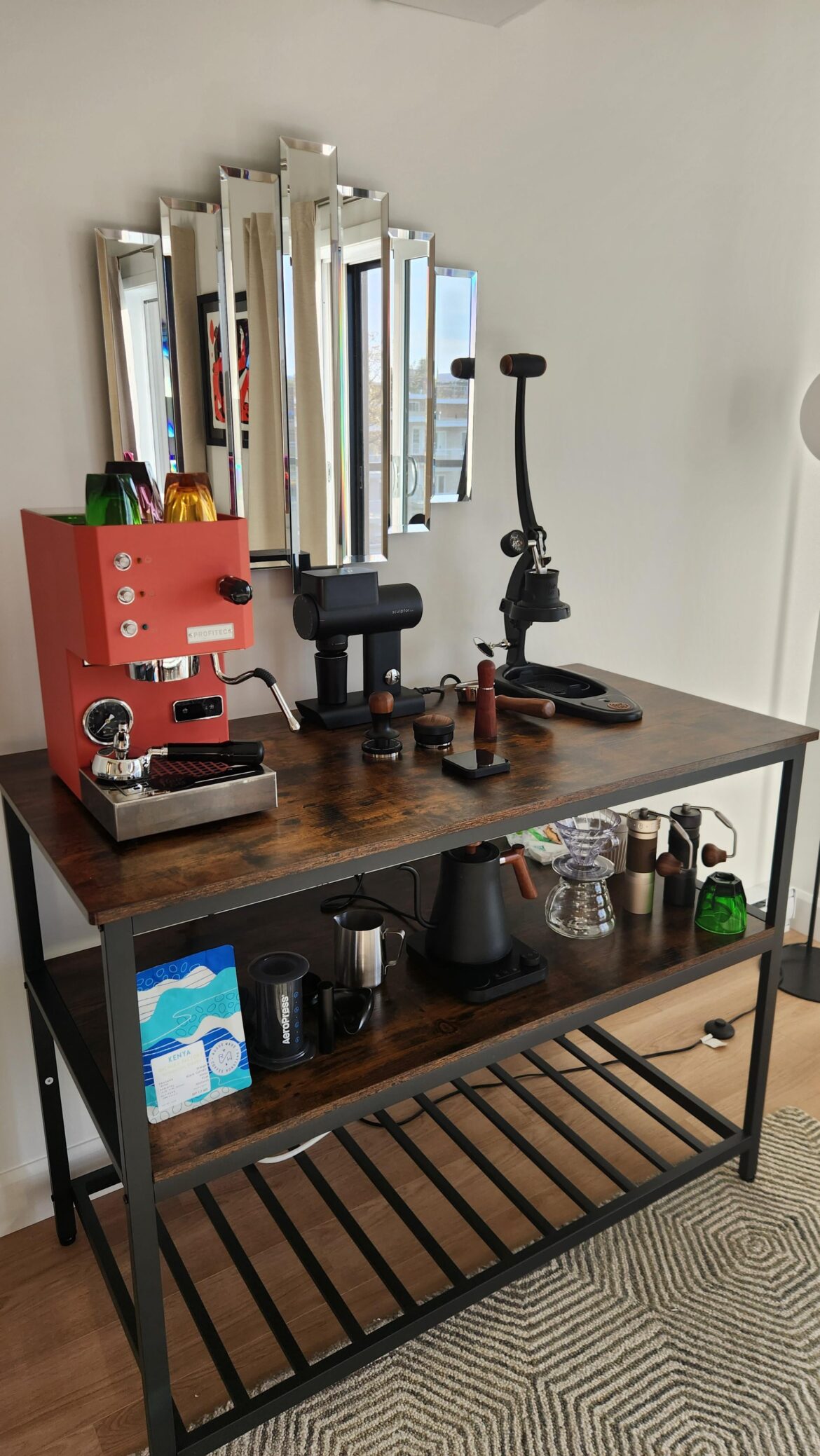 My first coffee station