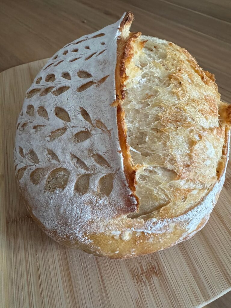 Trying out a batard banneton!