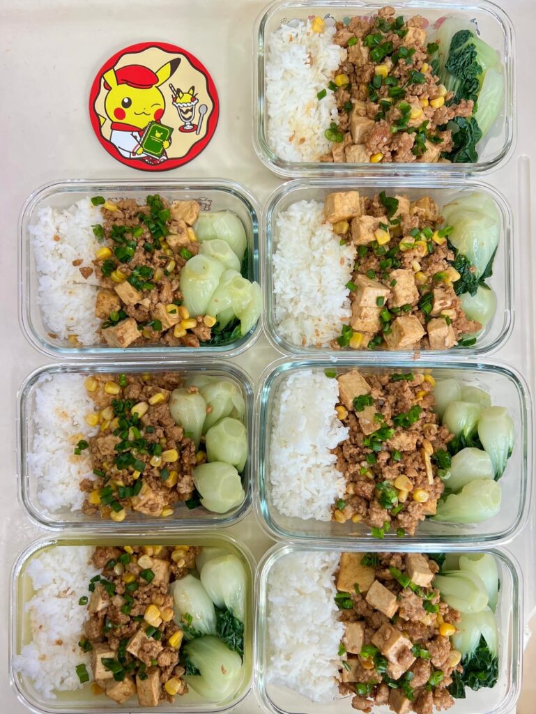 Minced Pork with Tofu and Corn