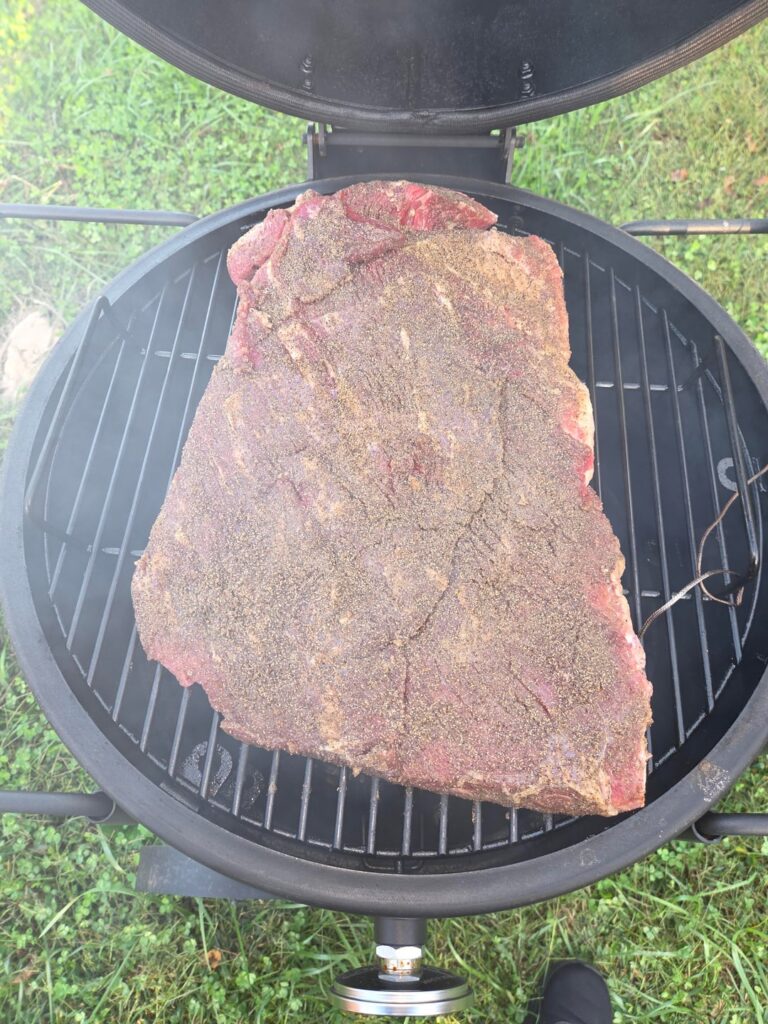 12lb brisket is ON!