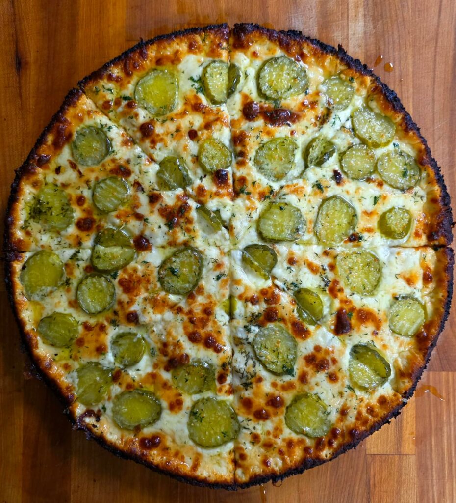 [Homemade] Dill Pickle Pan Pizza