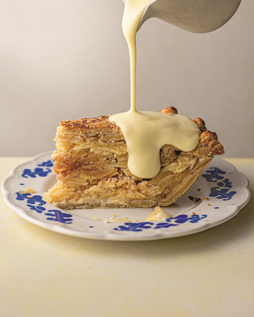 Layer upon layer of tender apple wrapped in a golden, buttery crust