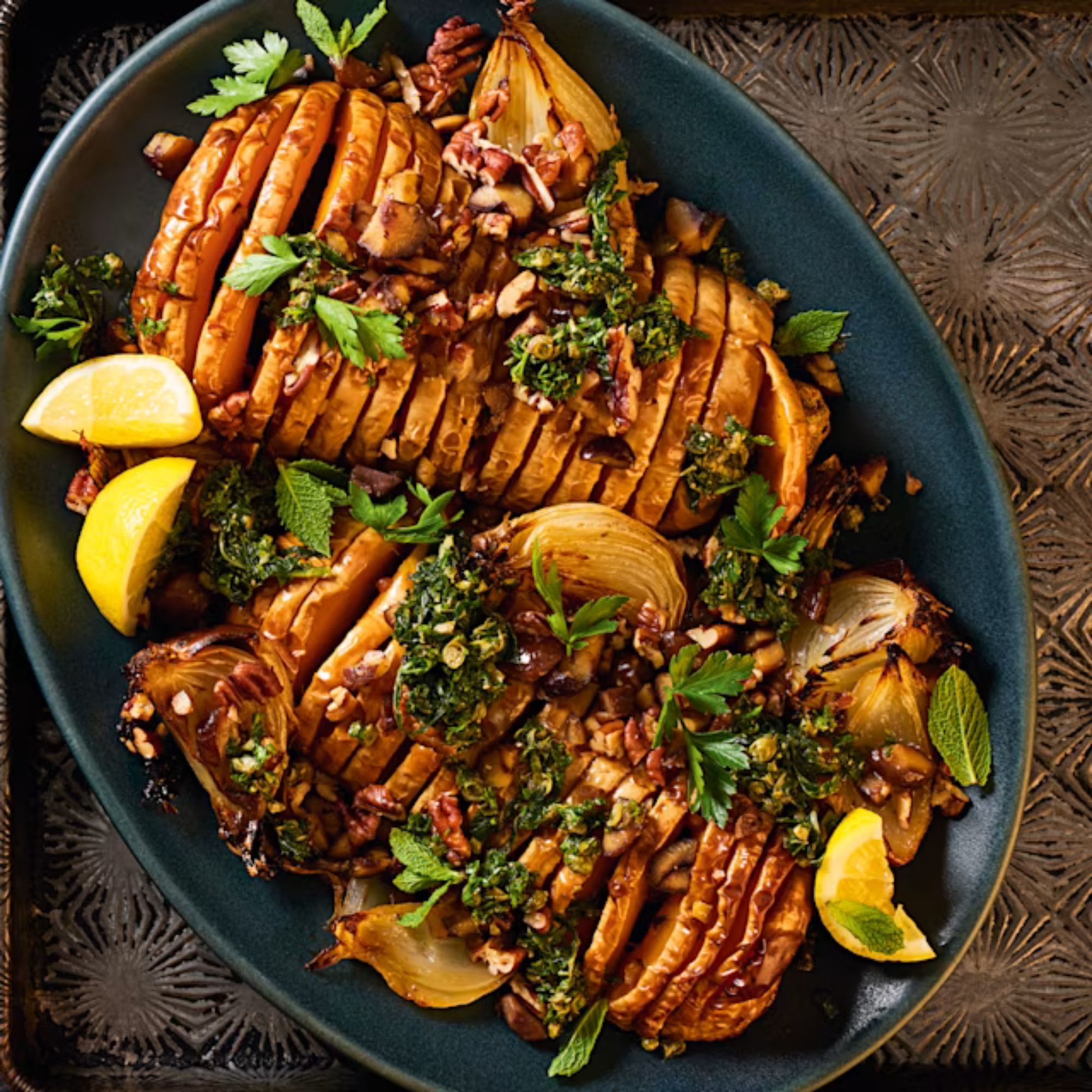 Joe Woodhouse’s vegan centrepiece brings texture, drama and proper festive appeal