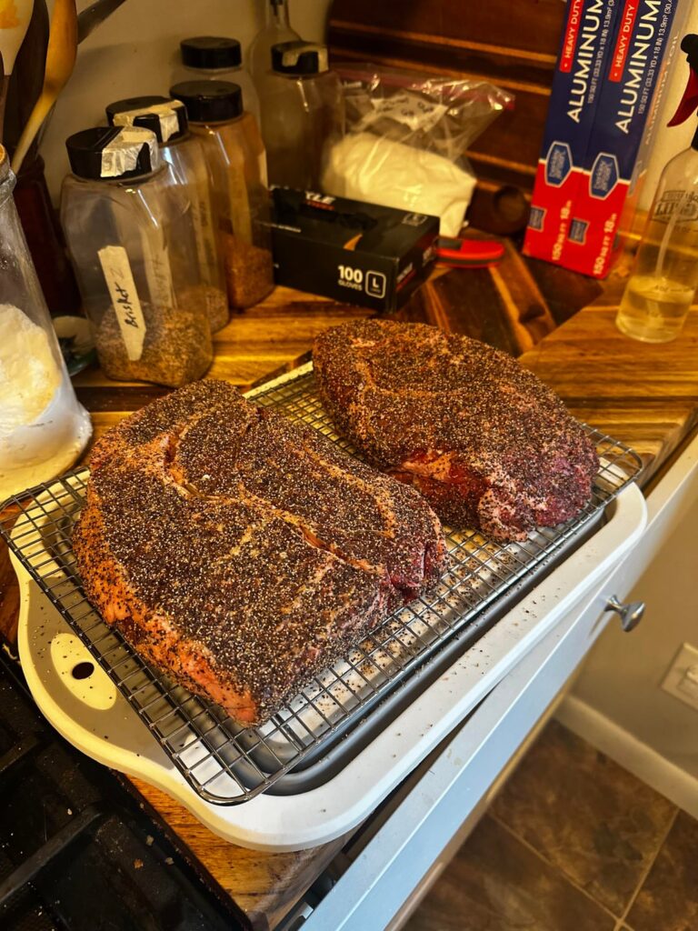 Just getting started celebrating the adoption of my daughters! Also going to throw on a chicken for pulled chicken