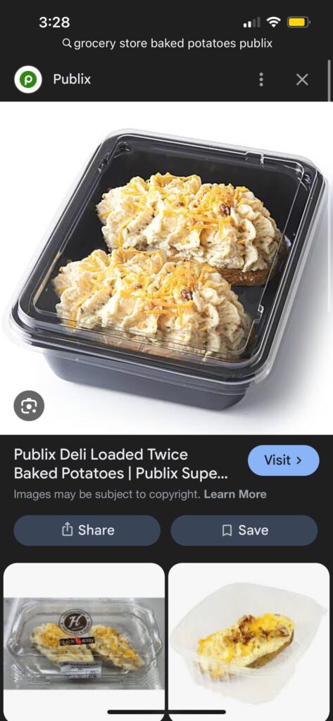 Grocery/Pre-Made Baked Potato