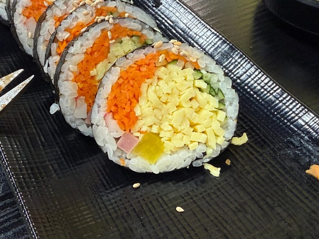 This bright and beautiful gimbap