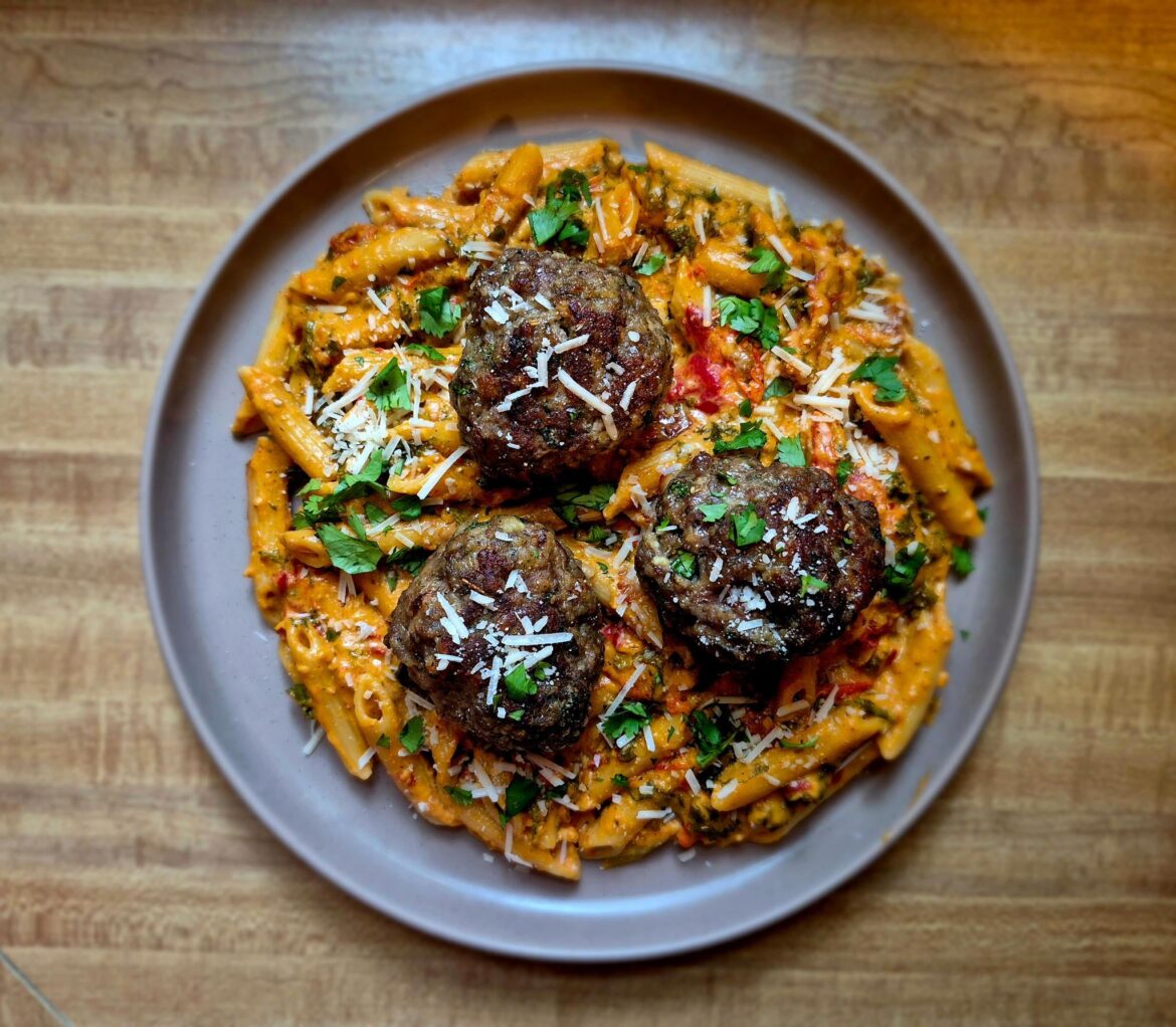 Marry me pasta and meatballs