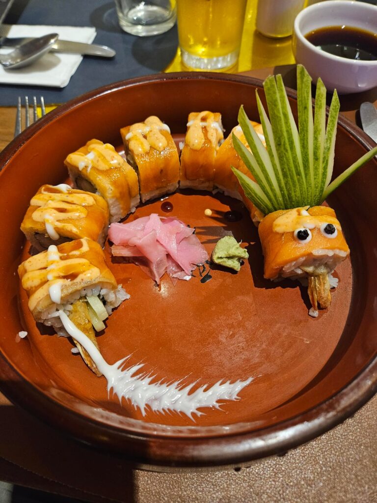 Quirky sushi in Nepal