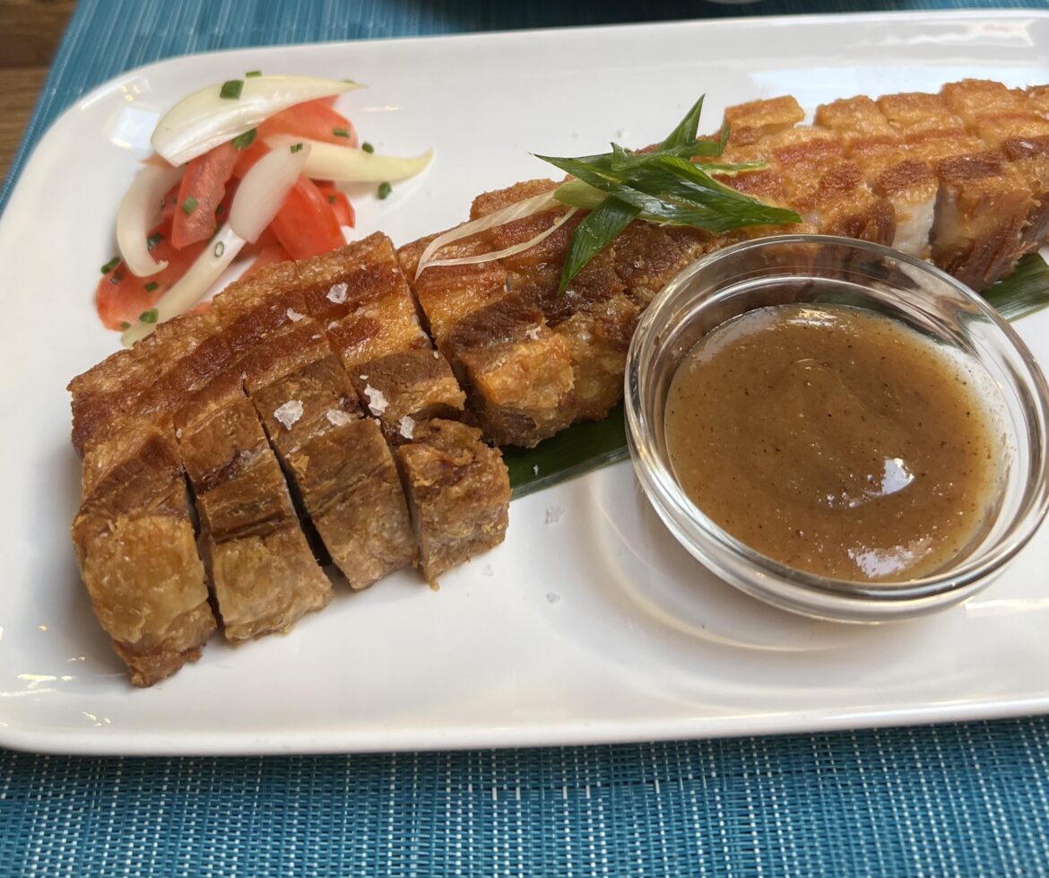 Lechon kawali/ Crispy pork belly