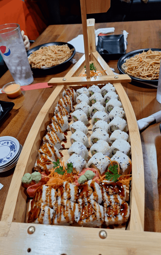 Took the niblings for sushi last night