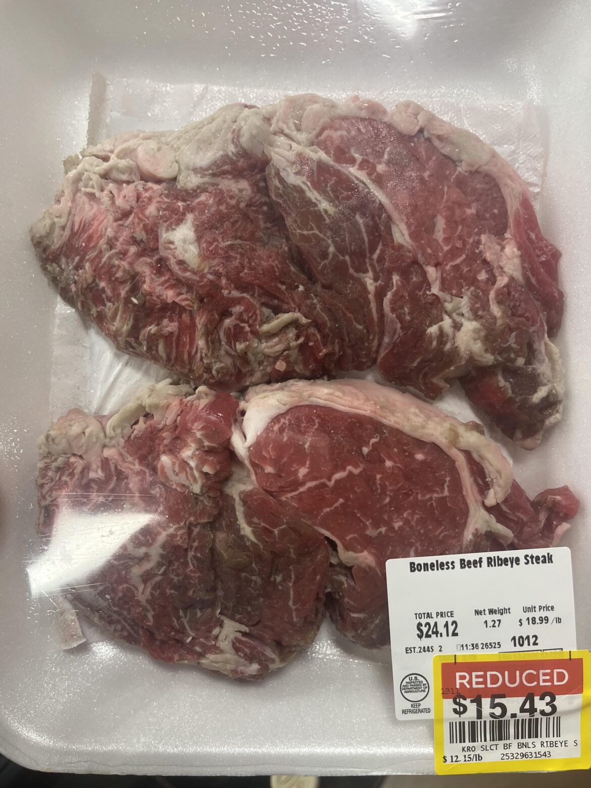 Possibly the worst cut of steak I ever seen