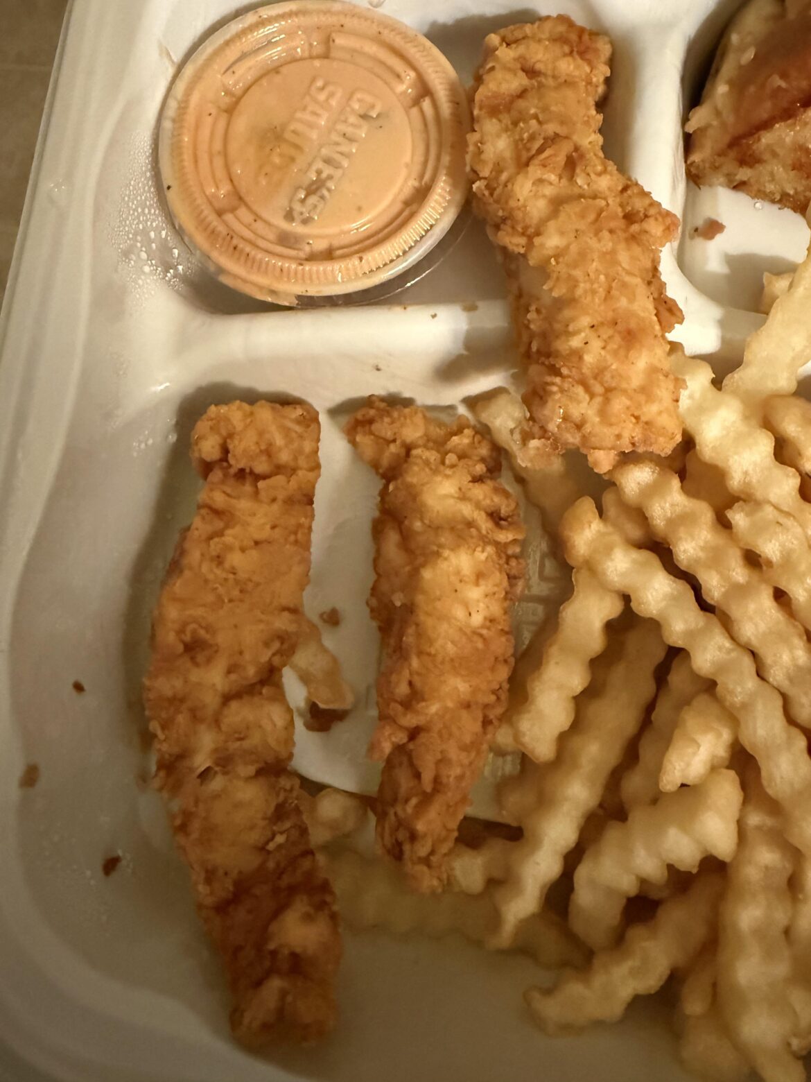 Back at it again with the small chicken fingers.