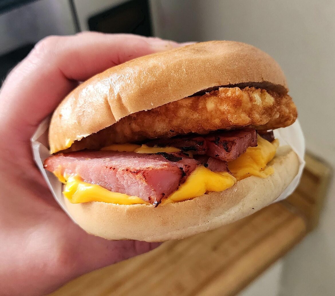 All in one breakfast sandwich