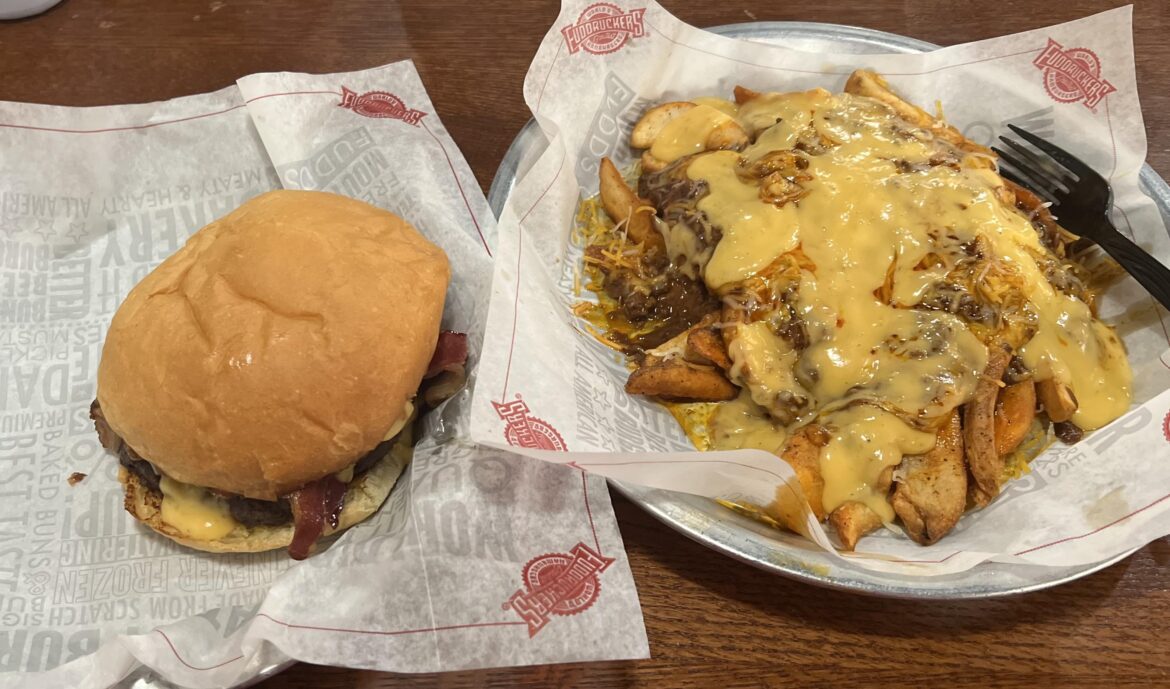 Fudruckers!!! With chili cheese fries