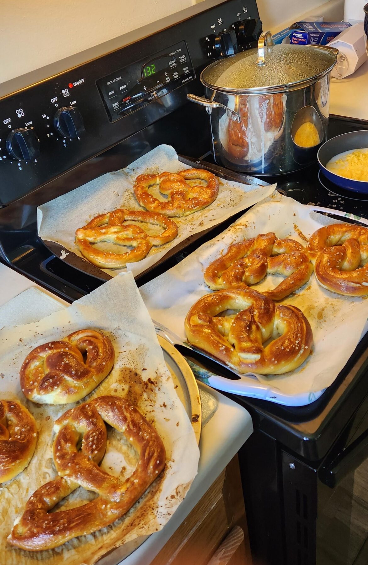 First time making pretzels!