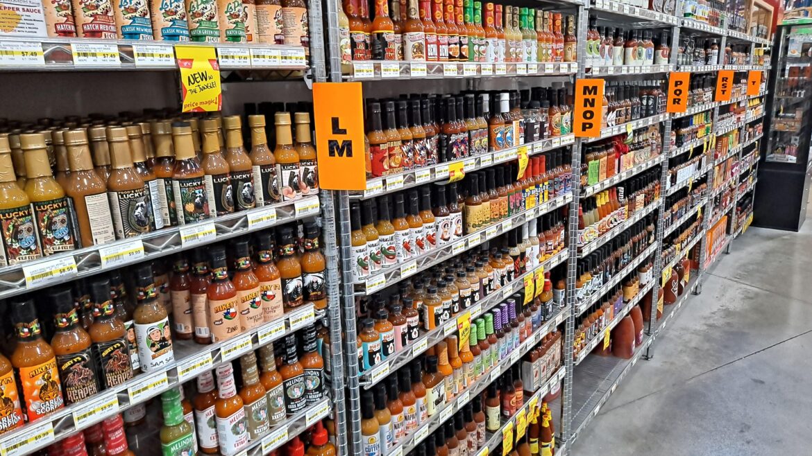 My local international store. The makers are alphabetized.