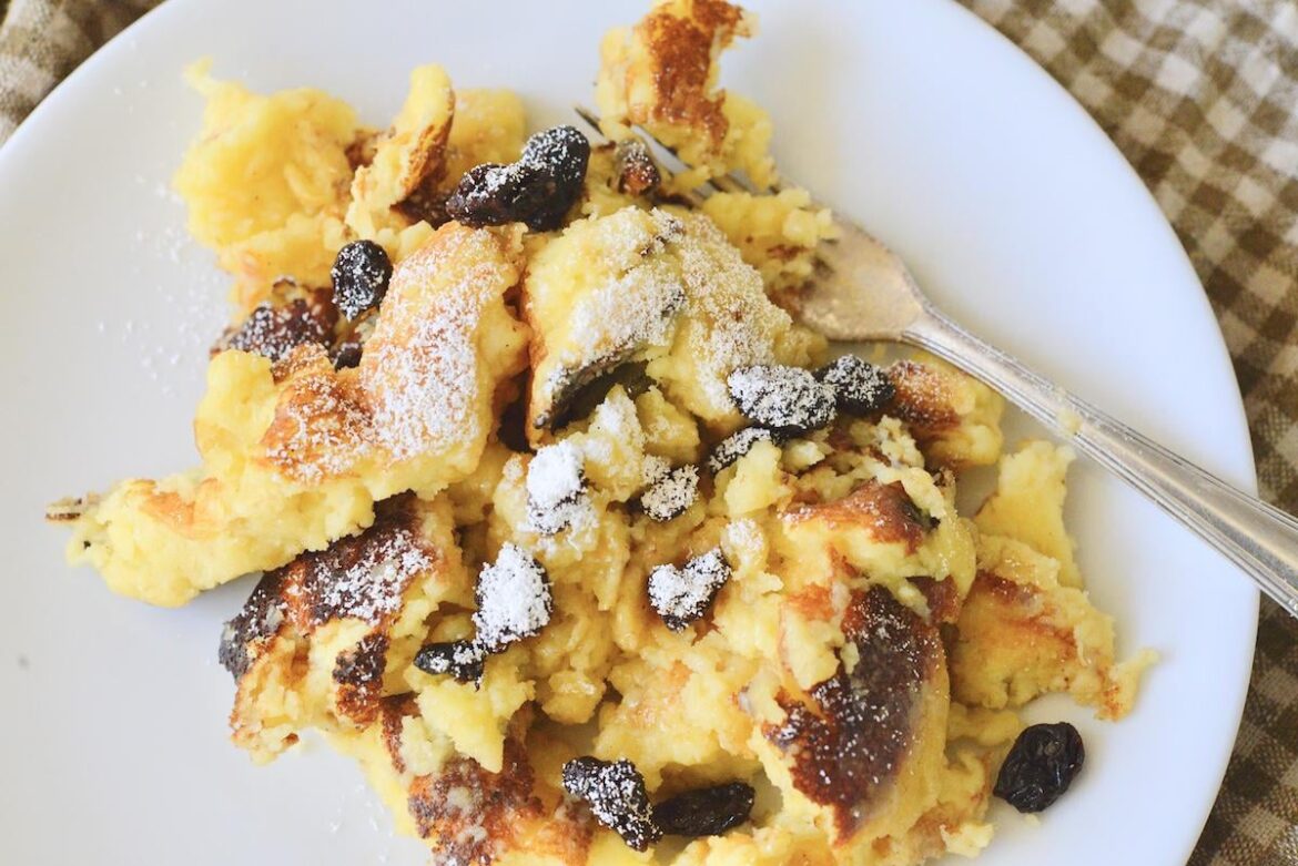 Traditional Austrian Kaiserschmarrn (Torn Pancakes)