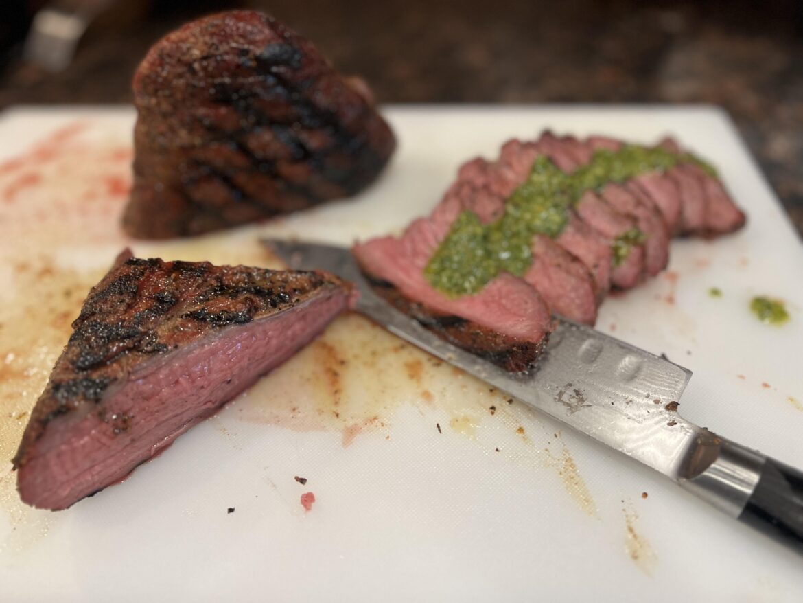 Reverse sear tri-tip