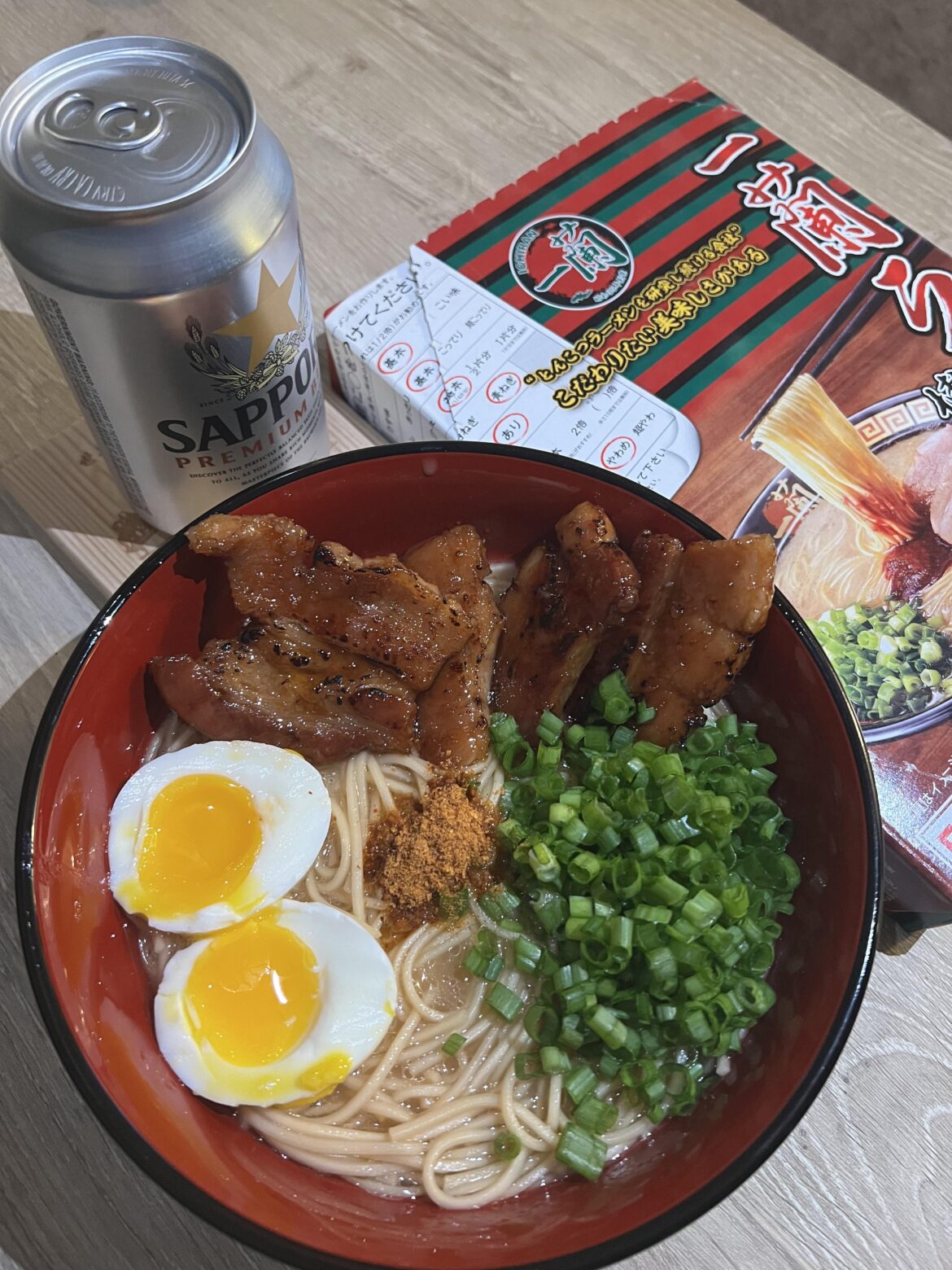 Finally using our ramen we snagged from our last trip to Japan