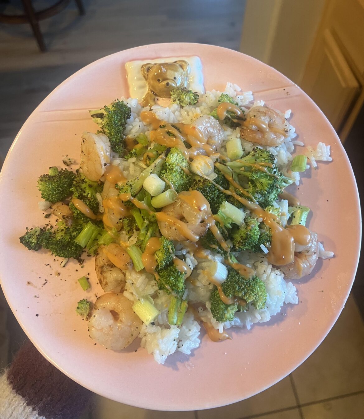 Shrimp bowls with spicy mayo