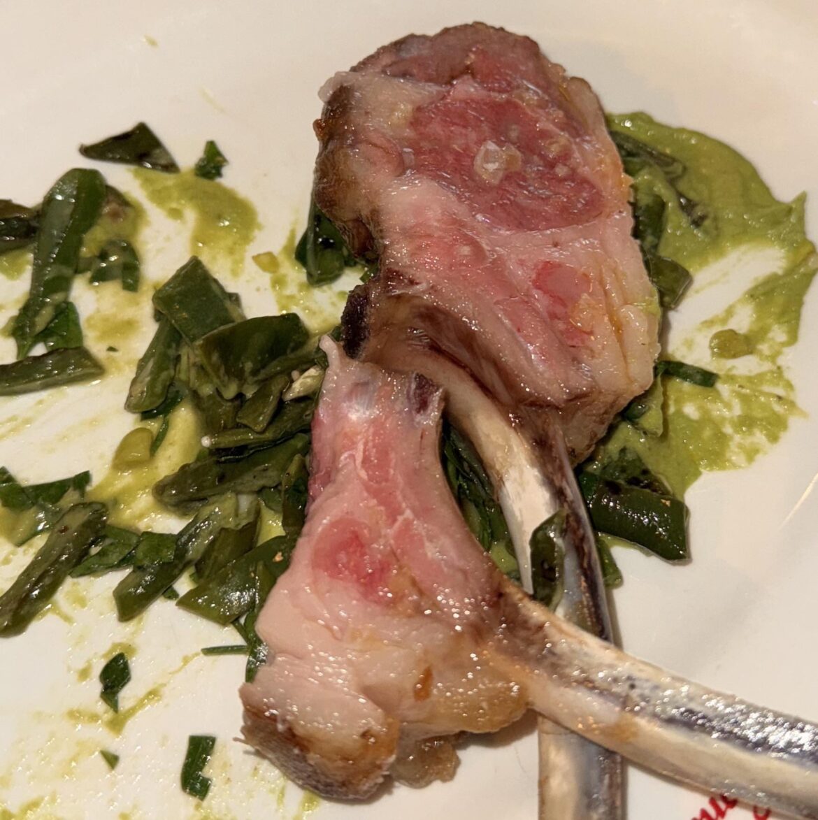 Raw or rare? (Restaurant lamb cutlets)
