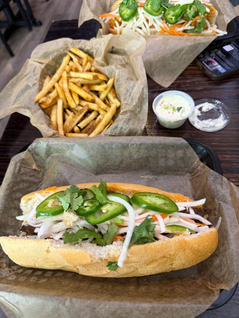 any ideas on how many calories in this sandwich + 1/2 fries?