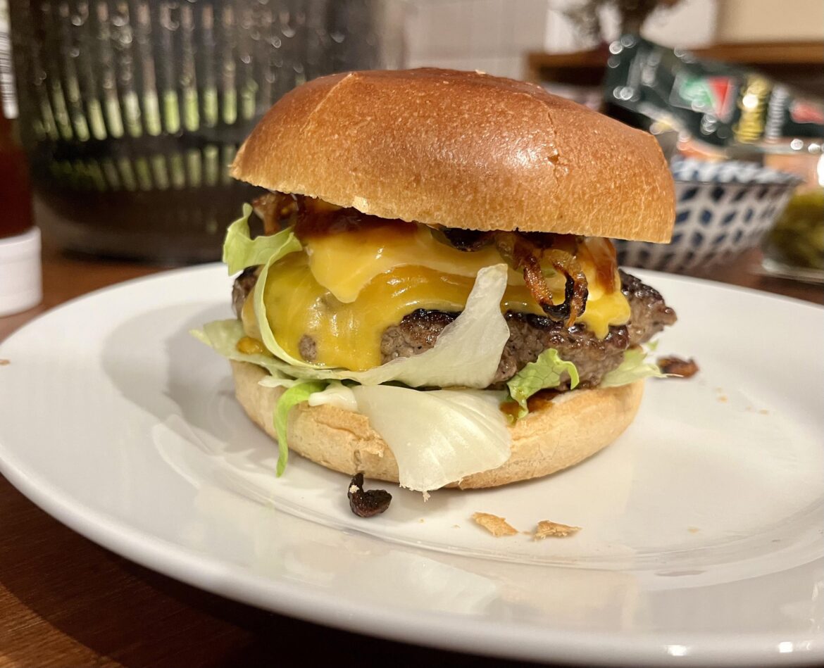 Burger my cousin made for me