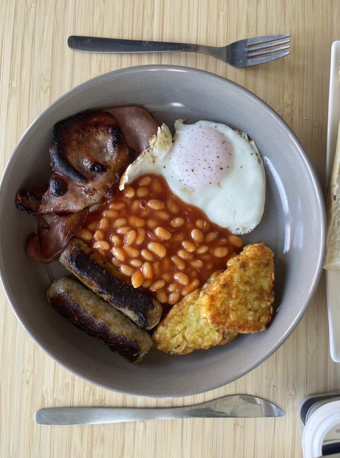 My Polish mate made me a fry up how did he do?