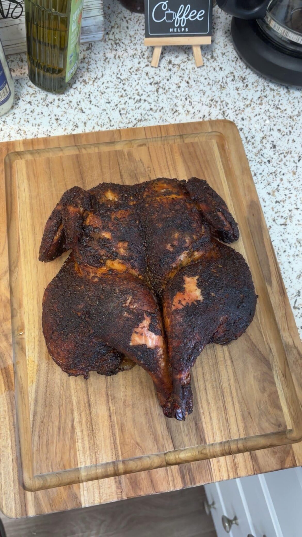 Gotta love whole Chicken on the Weber Kettle