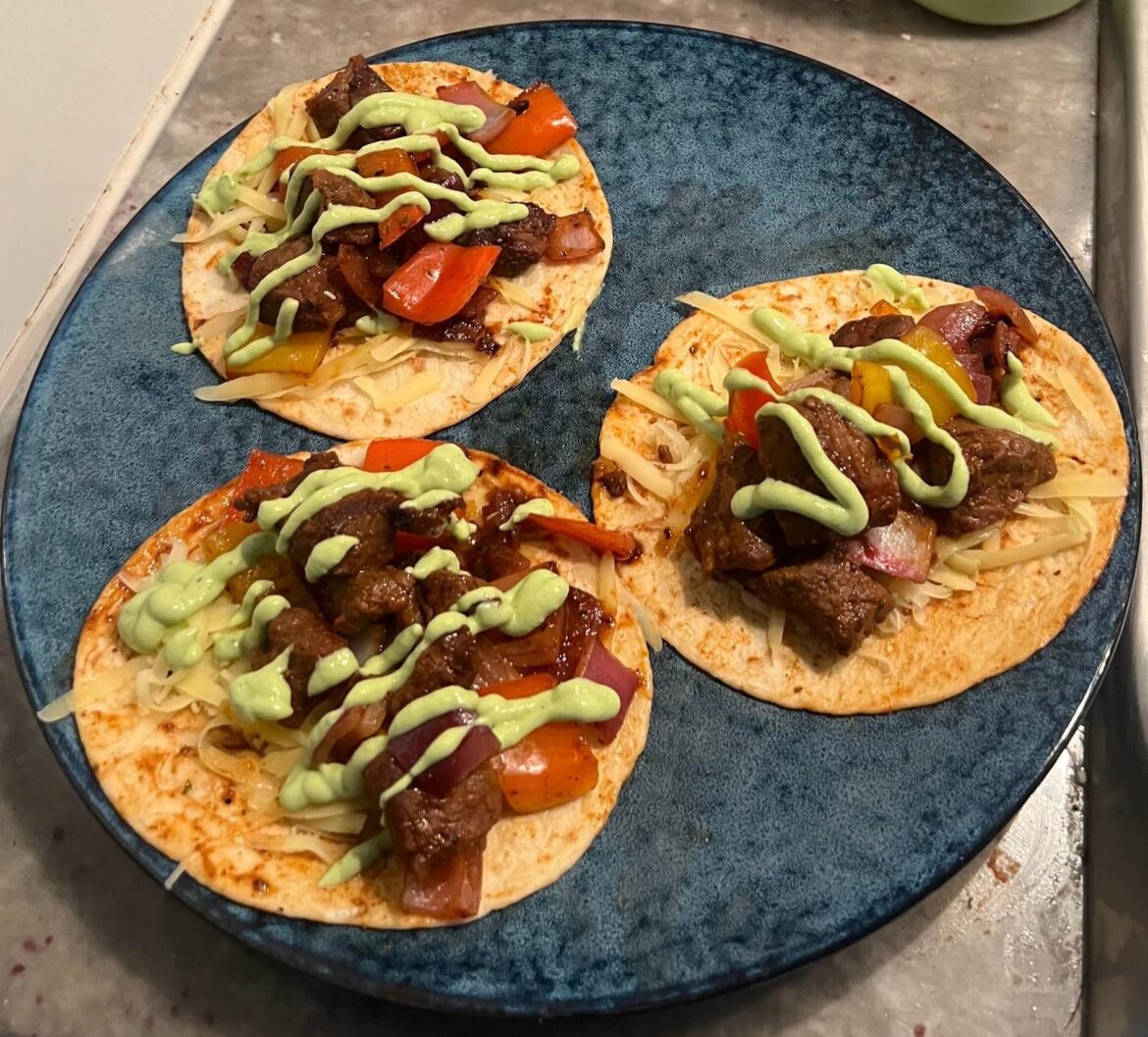 Steak tacos (homemade)