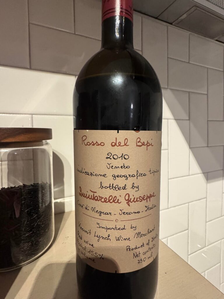 2010 Giuseppe Quintarelli, Rosso del Bepi