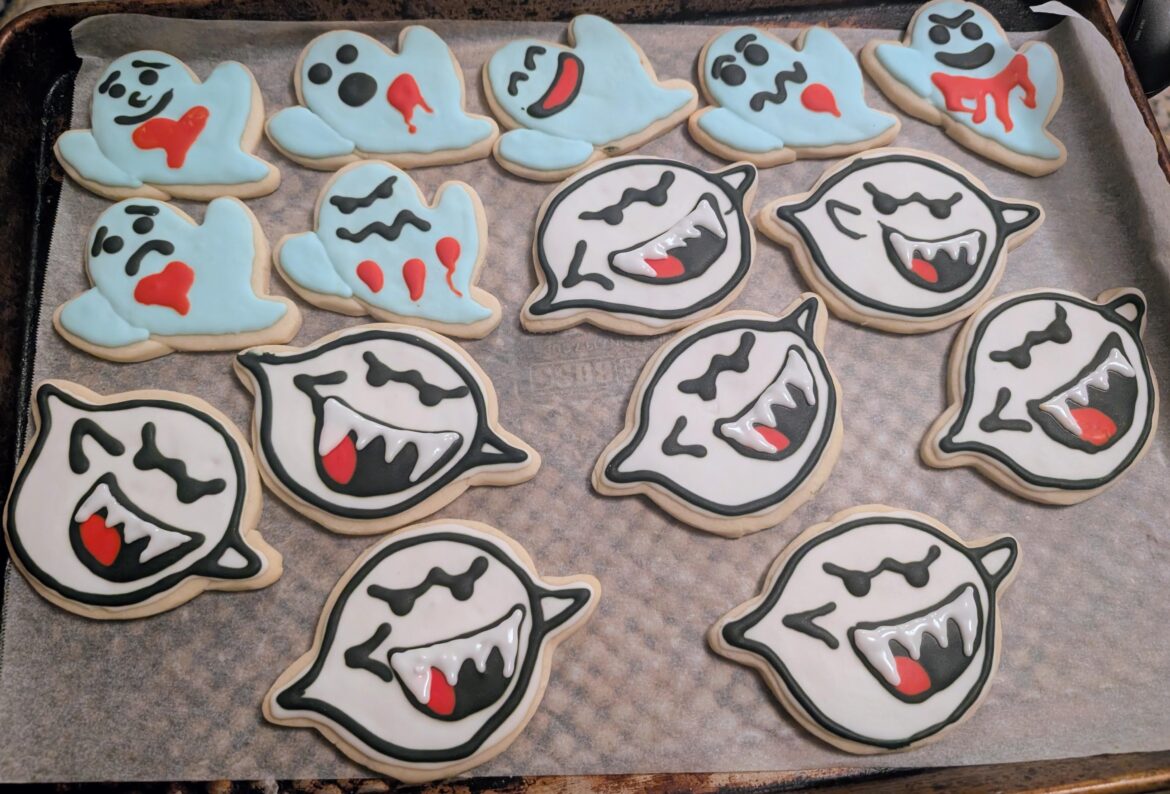 Cookies I made for my bandmates in "Ghost the Musical"