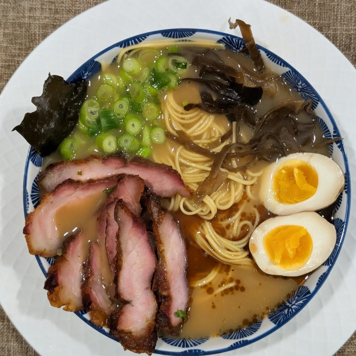 Miso Tonkotsu Ramen with Smoked Char Siu pork (Homemade)