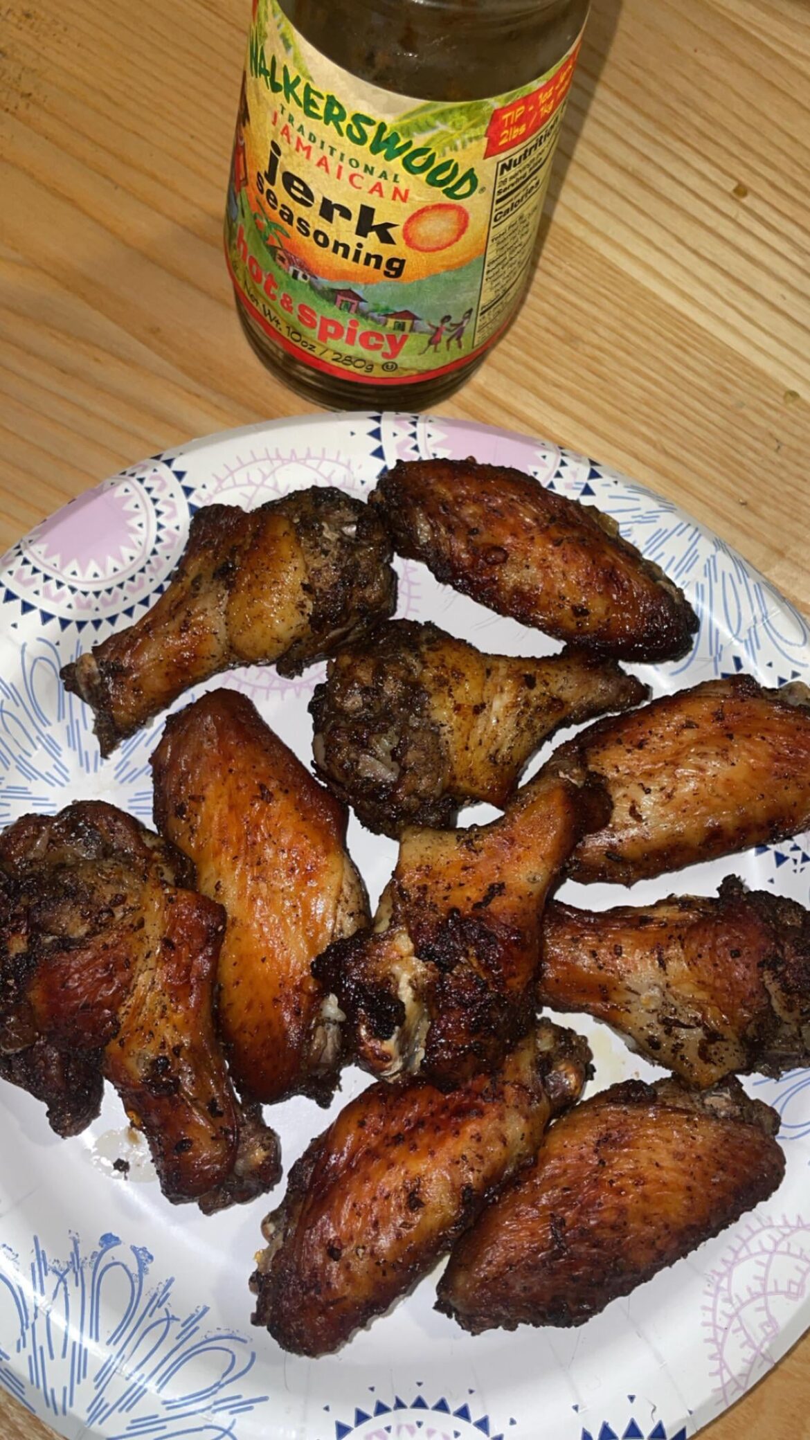 Jerk Chicken Wings Air Fried